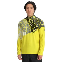 Spyder Midlayers|Resort*Mens Legacy Half Zip - Acid Yellow ACIDYELLOW