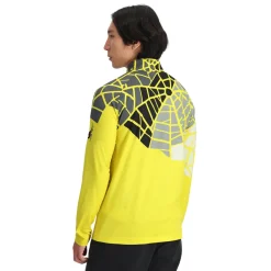 Spyder Midlayers|Resort*Mens Legacy Half Zip - Acid Yellow ACIDYELLOW