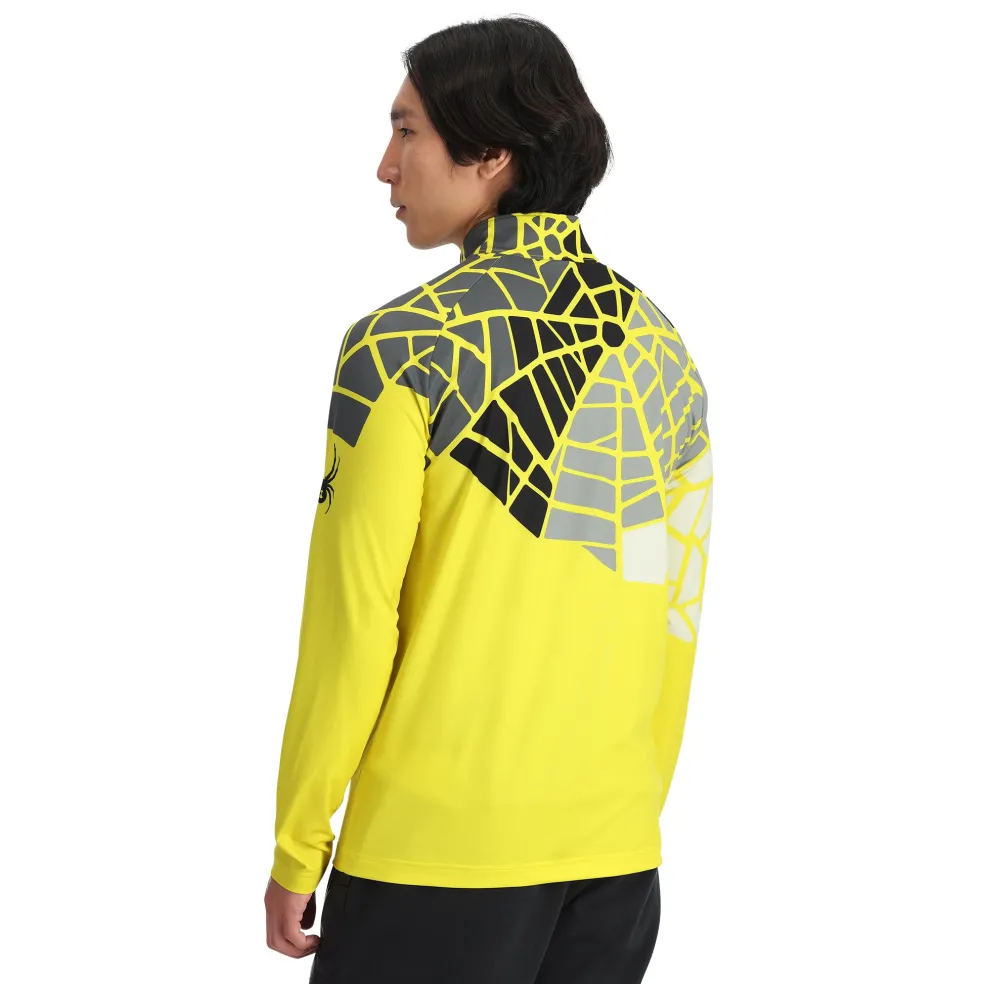 Spyder Midlayers|Resort*Mens Legacy Half Zip - Acid Yellow ACIDYELLOW