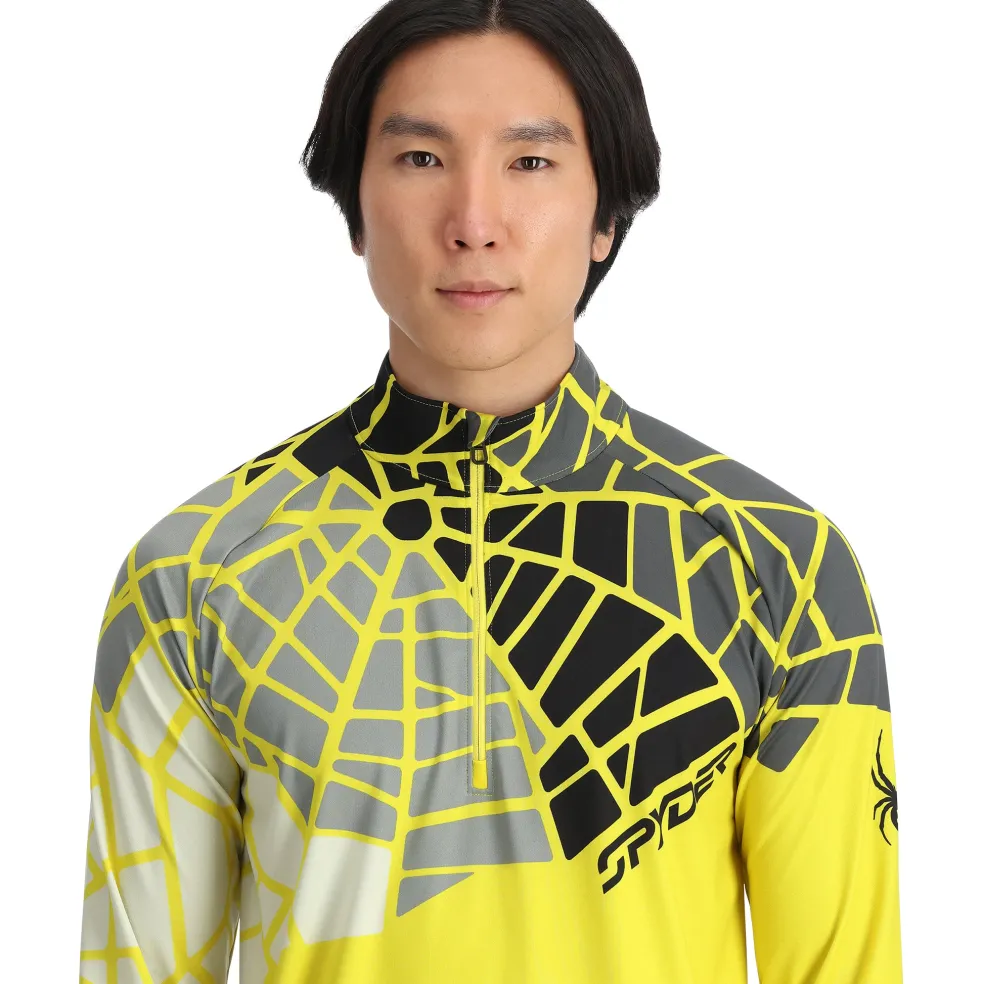 Spyder Midlayers|Resort*Mens Legacy Half Zip - Acid Yellow ACIDYELLOW