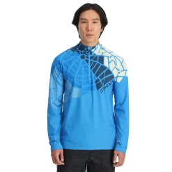 Spyder Midlayers|Resort*Mens Legacy Half Zip - Aether Blue AETHERBLUE