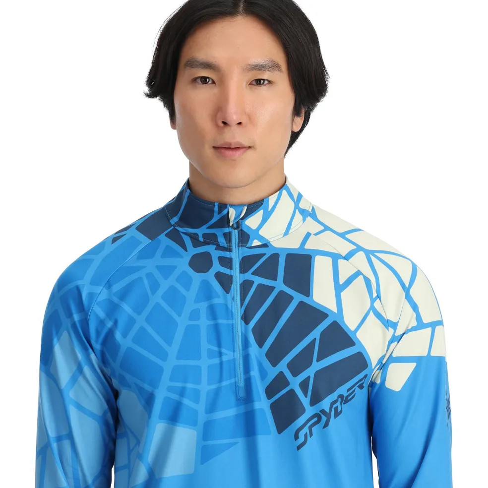 Spyder Midlayers|Resort*Mens Legacy Half Zip - Aether Blue AETHERBLUE