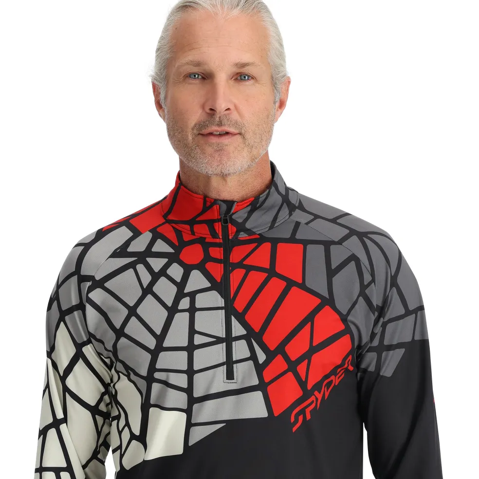 Spyder Midlayers|Resort*Mens Legacy Half Zip - BLACK