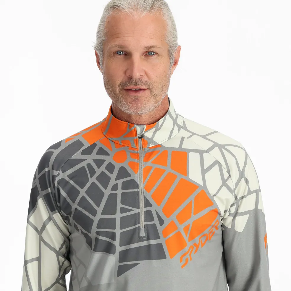 Spyder Midlayers|Resort*Mens Legacy Half Zip - CONCRETE