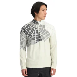 Spyder Midlayers|Resort*Mens Legacy Half Zip - Vanilla Latte VANILLALATTE