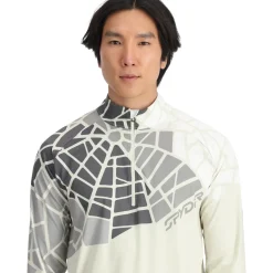 Spyder Midlayers|Resort*Mens Legacy Half Zip - Vanilla Latte VANILLALATTE