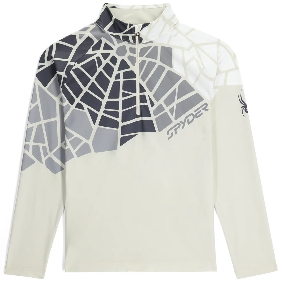 Spyder Midlayers|Resort*Mens Legacy Half Zip - Vanilla Latte VANILLALATTE