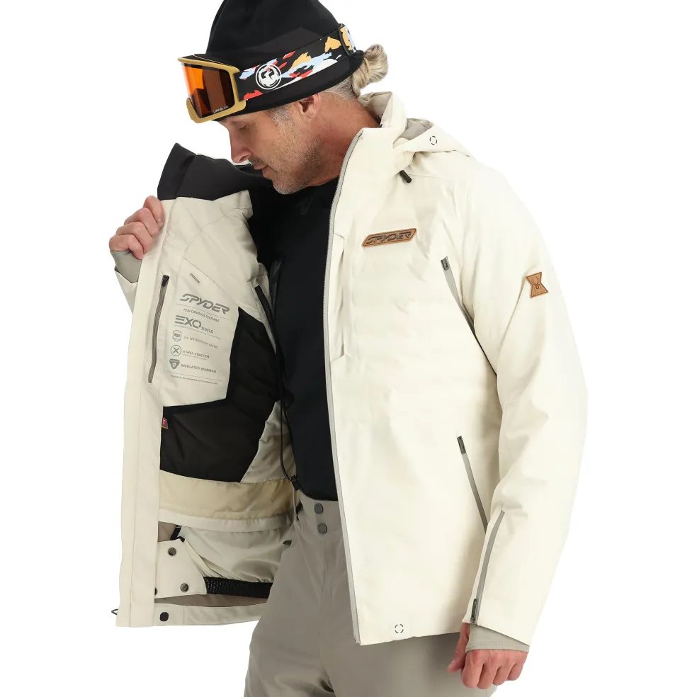 Spyder Insulated|Resort*Mens Pinnacle - Vanilla Latte VANILLALATTE
