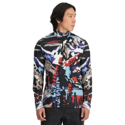 Spyder Midlayers|Freeski*Mens Podium Half Zip - Paint By Numbers Purple Flash PAINTBYNUMBERSPURPLEFLASH