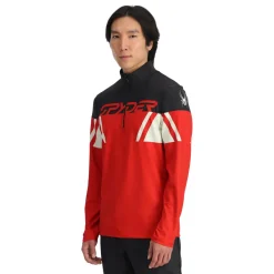 Spyder Midlayers*Mens Podium Half Zip - Red SPYDERRED