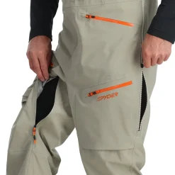 Spyder Bibs|Shell*Mens Sanction Bib - CONCRETE