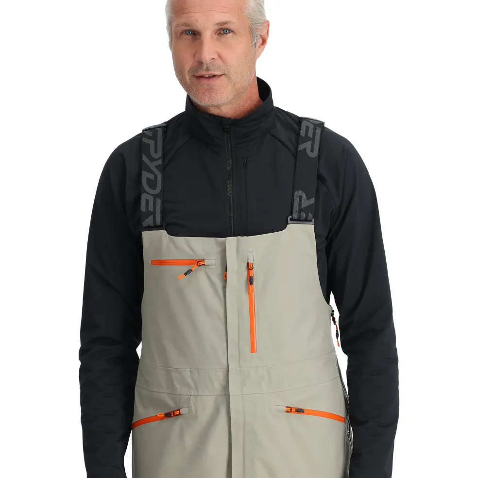 Spyder Bibs|Shell*Mens Sanction Bib - CONCRETE
