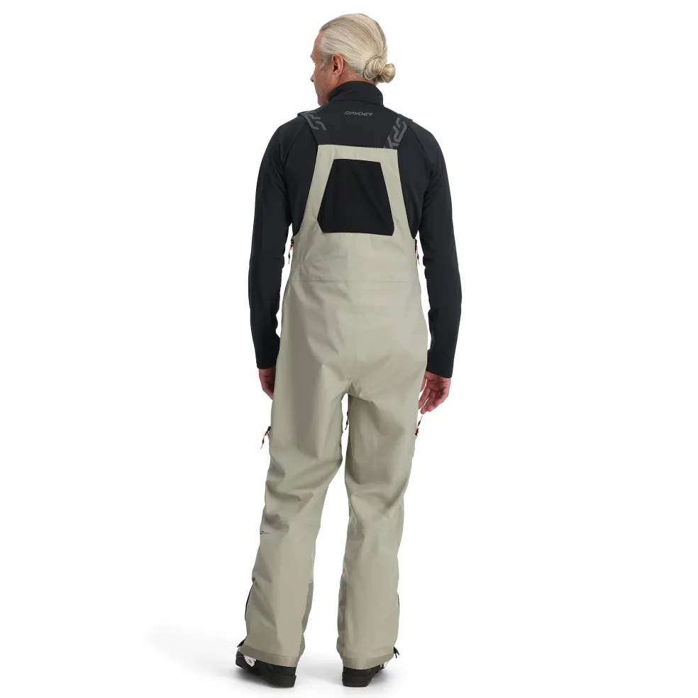 Spyder Bibs|Shell*Mens Sanction Bib - CONCRETE