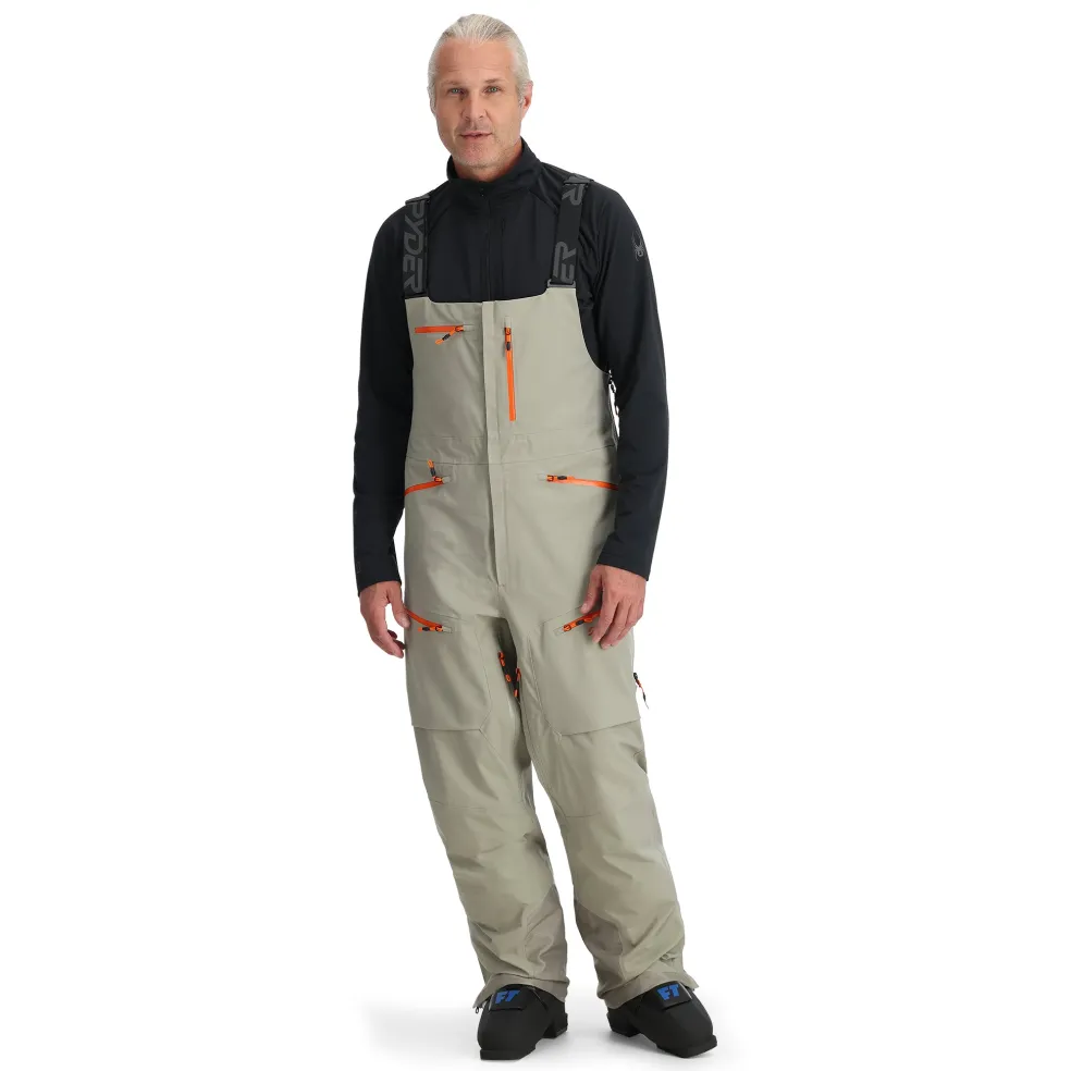 Spyder Bibs|Shell*Mens Sanction Bib - CONCRETE