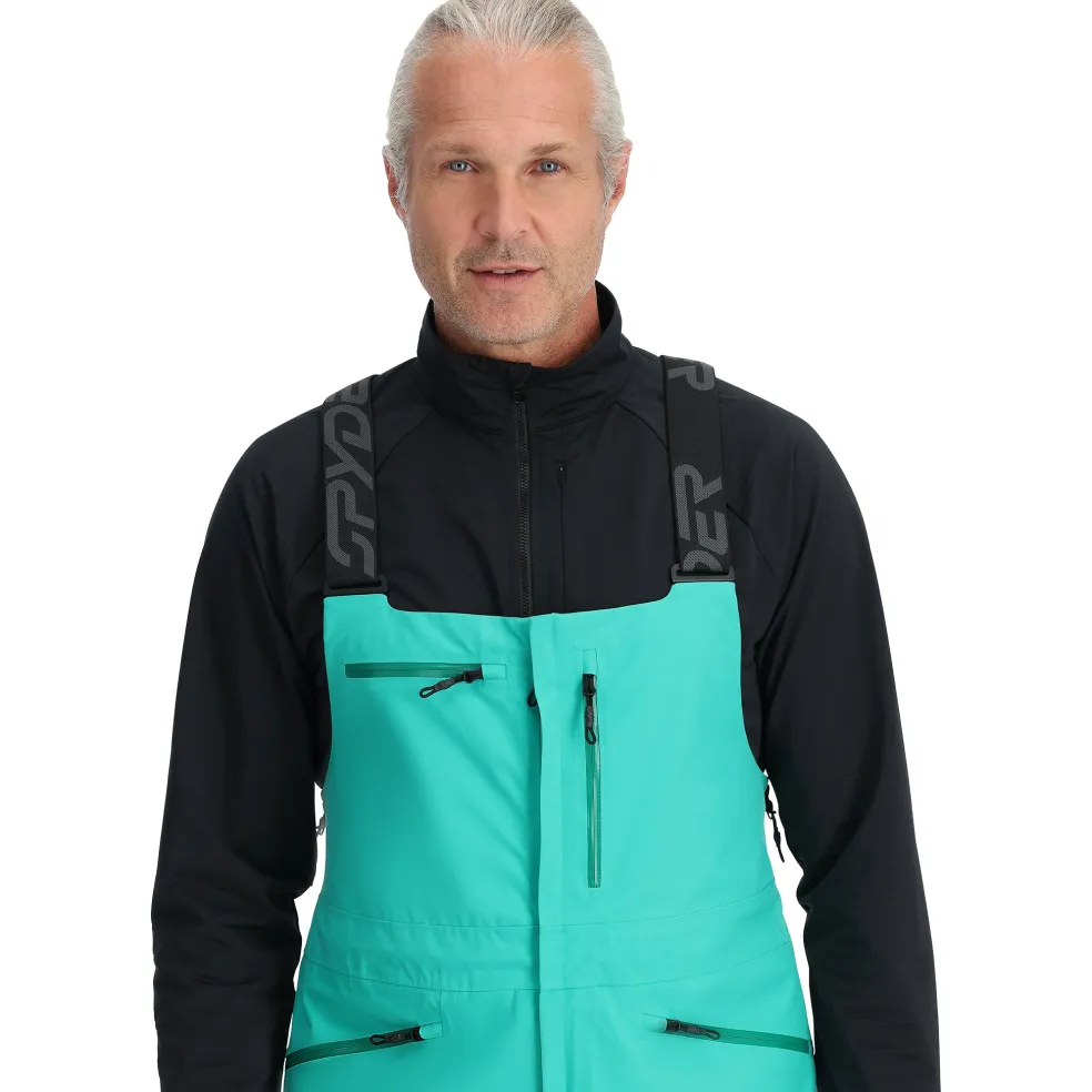 Spyder Bibs|Shell*Mens Sanction Bib - Teal Green TEALGREEN
