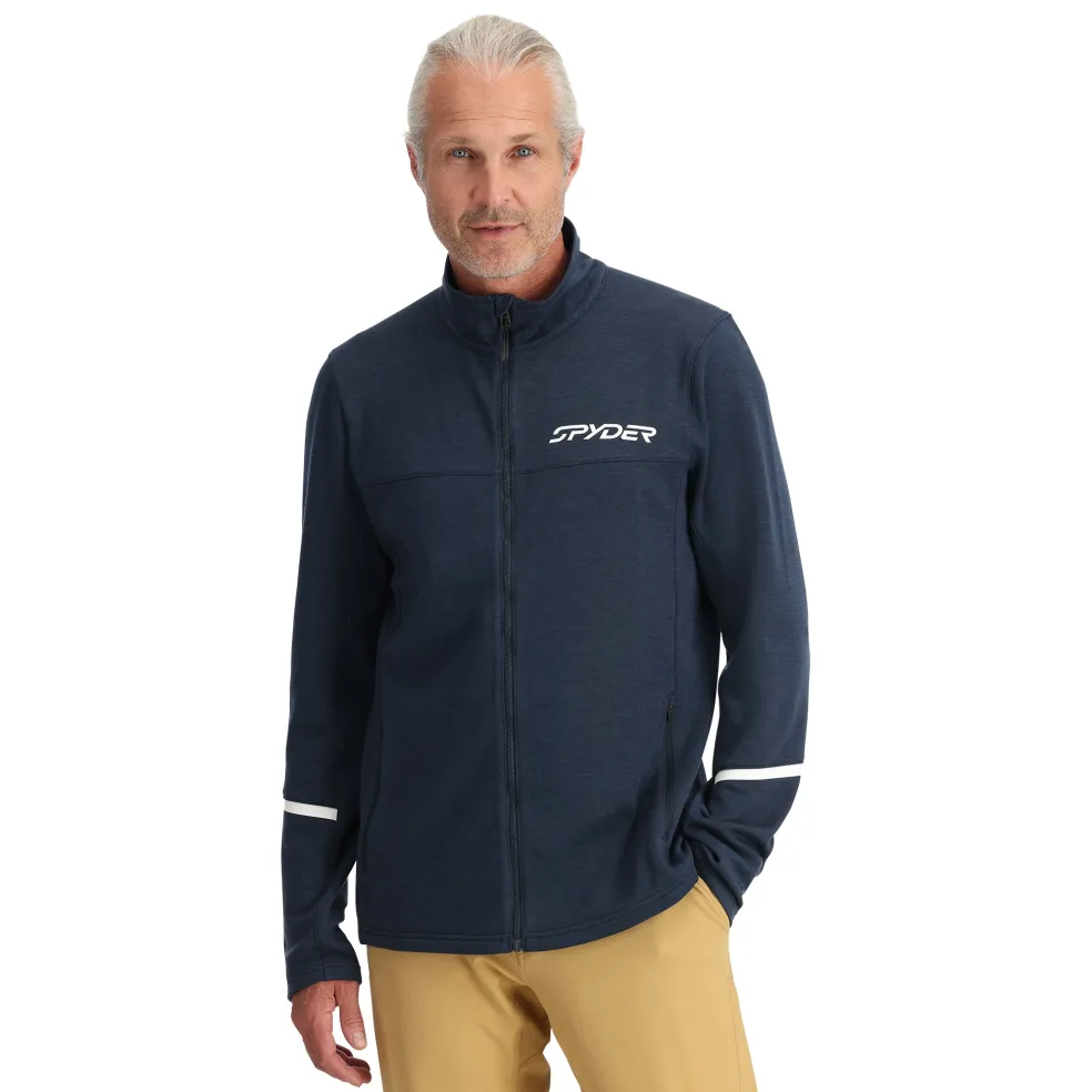 Spyder Midlayers|Fleece*Mens Speed Fleece Full Zip - True Navy TRUENAVY