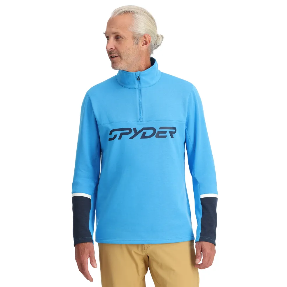 Spyder Midlayers|Fleece*Mens Speed Fleece Half Zip - Aether Blue AETHERBLUE