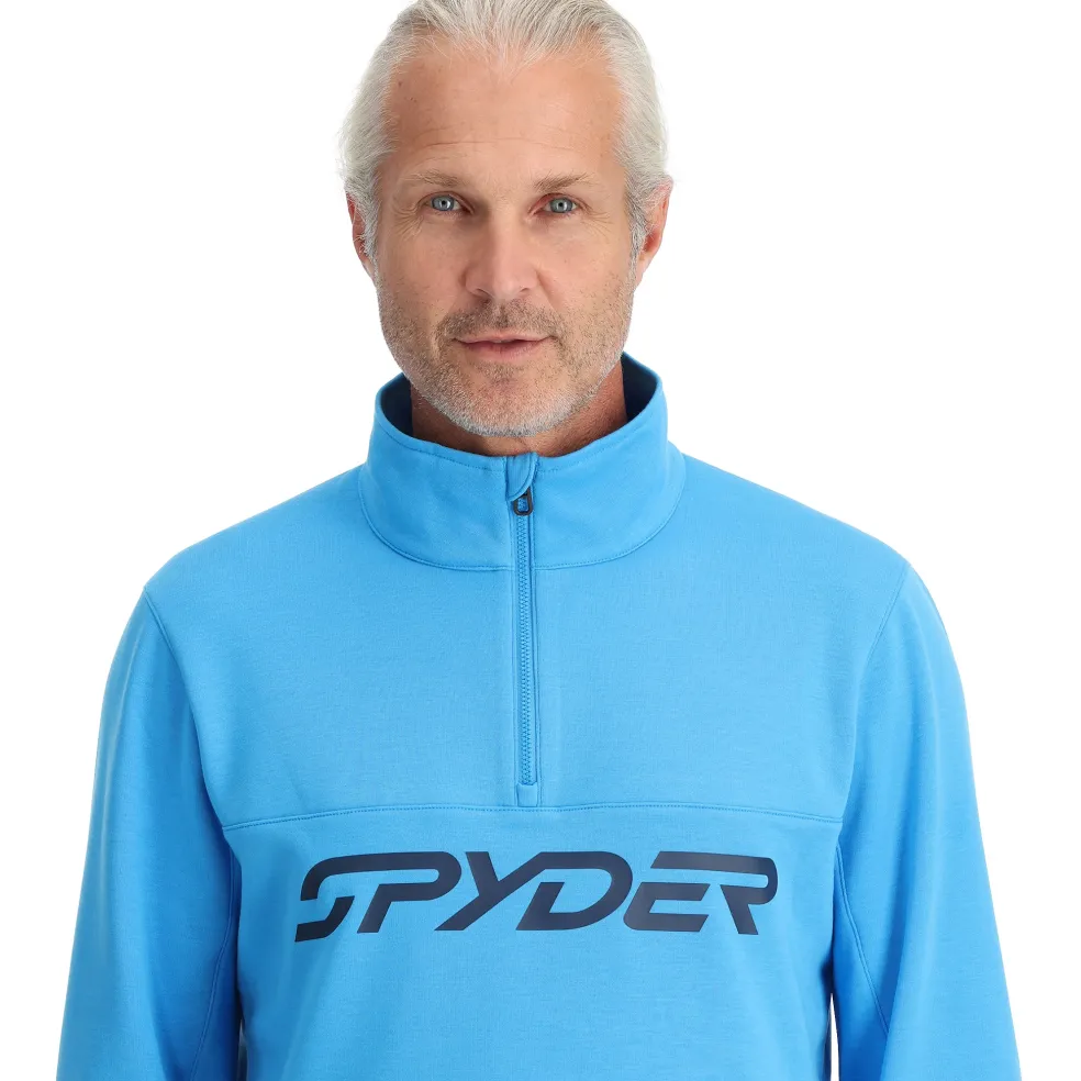 Spyder Midlayers|Fleece*Mens Speed Fleece Half Zip - Aether Blue AETHERBLUE