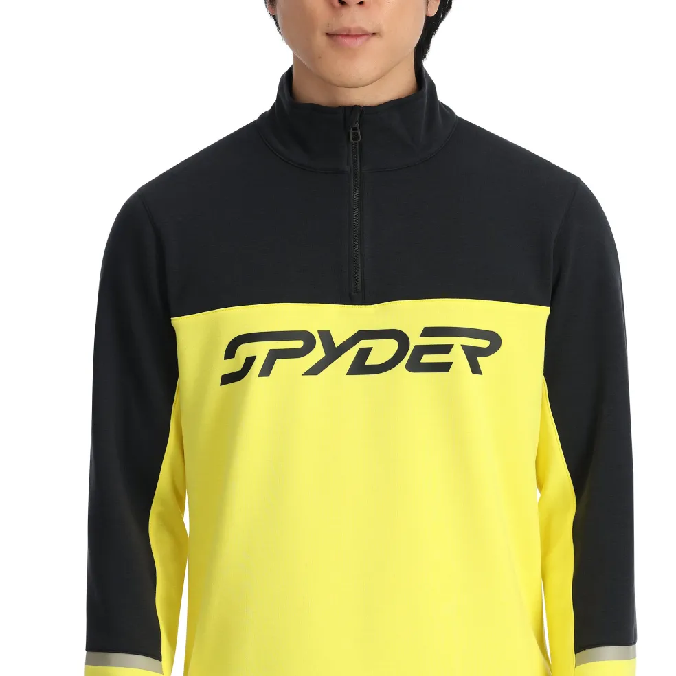 Spyder Midlayers|Fleece*Mens Speed Fleece Half Zip - Acid Yellow ACIDYELLOW