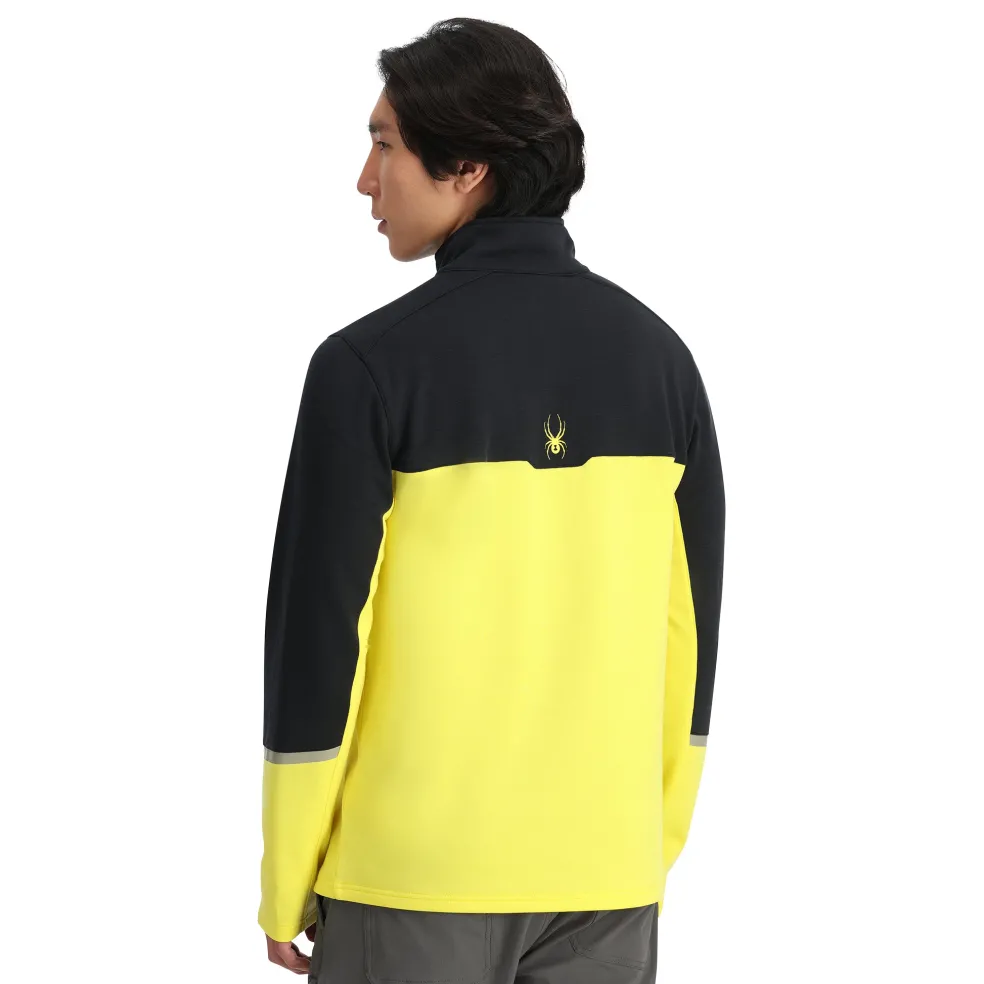 Spyder Midlayers|Fleece*Mens Speed Fleece Half Zip - Acid Yellow ACIDYELLOW
