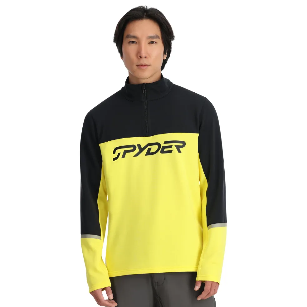 Spyder Midlayers|Fleece*Mens Speed Fleece Half Zip - Acid Yellow ACIDYELLOW