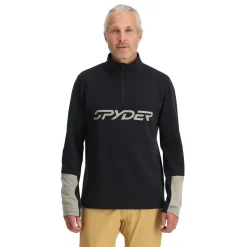 Spyder Midlayers|Fleece*Mens Speed Fleece Half Zip - BLACK