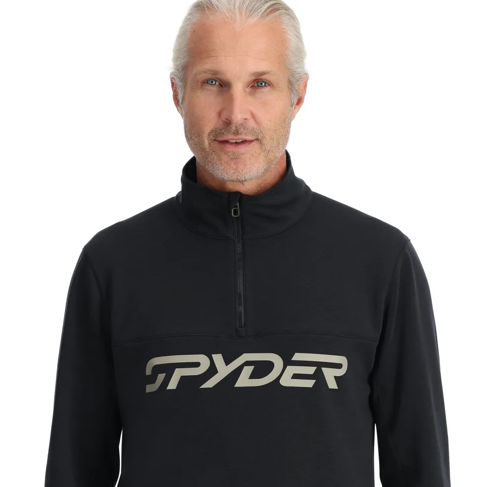 Spyder Midlayers|Fleece*Mens Speed Fleece Half Zip - BLACK