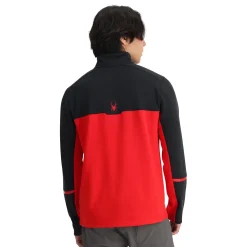 Spyder Midlayers|Fleece*Mens Speed Fleece Half Zip - Red SPYDERRED