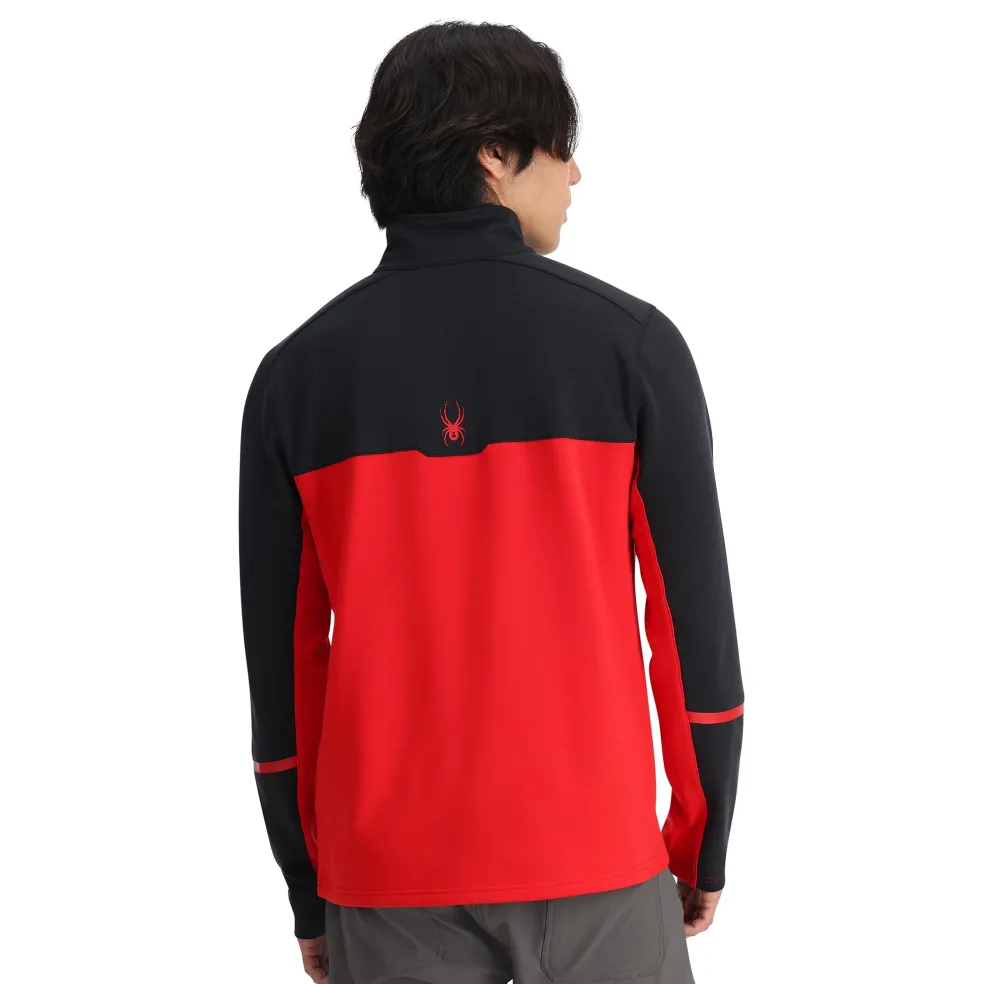 Spyder Midlayers|Fleece*Mens Speed Fleece Half Zip - Red SPYDERRED