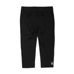 Spyder Baselayers*Mens Stretch Charger 3/4 Pant - BLACK