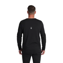 Spyder Baselayers*Mens Stretch Charger Crew - BLACK