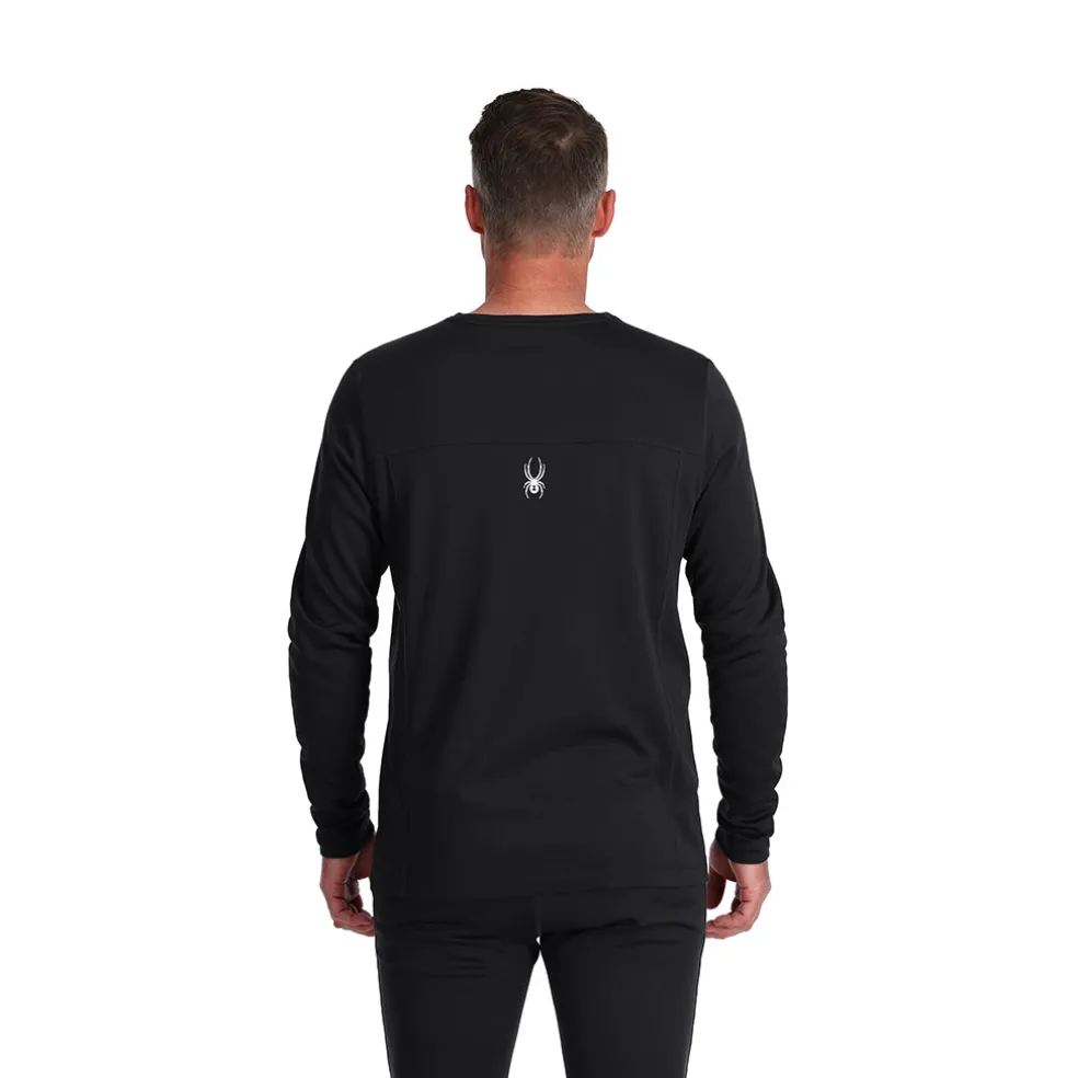 Spyder Baselayers*Mens Stretch Charger Crew - BLACK
