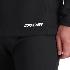 Spyder Baselayers*Mens Stretch Charger Crew - BLACK