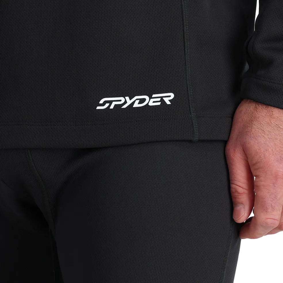 Spyder Baselayers*Mens Stretch Charger Crew - BLACK