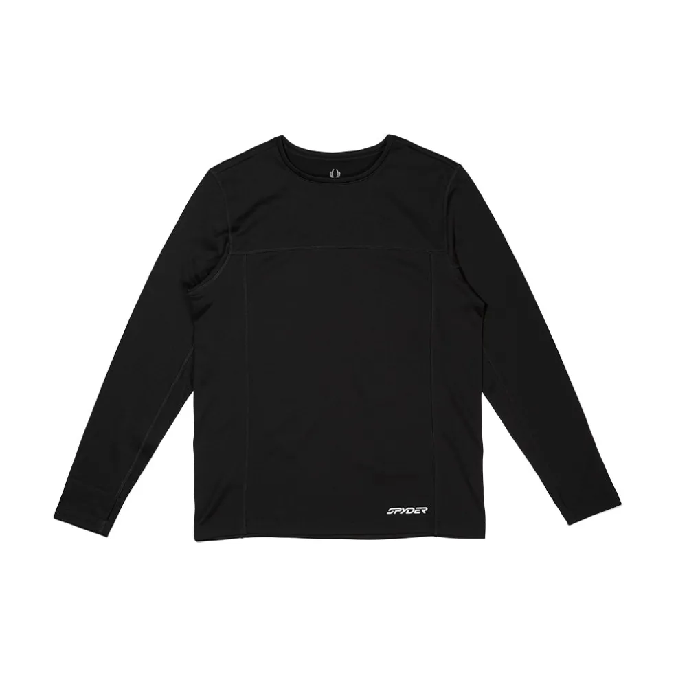 Spyder Baselayers*Mens Stretch Charger Crew - BLACK