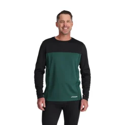 Spyder Baselayers*Mens Stretch Charger Crew - Cypress Green CYPRESSGREEN