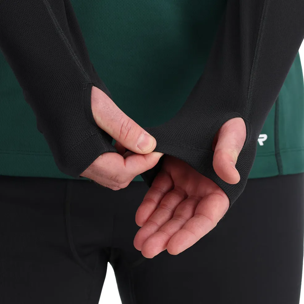 Spyder Baselayers*Mens Stretch Charger Crew - Cypress Green CYPRESSGREEN