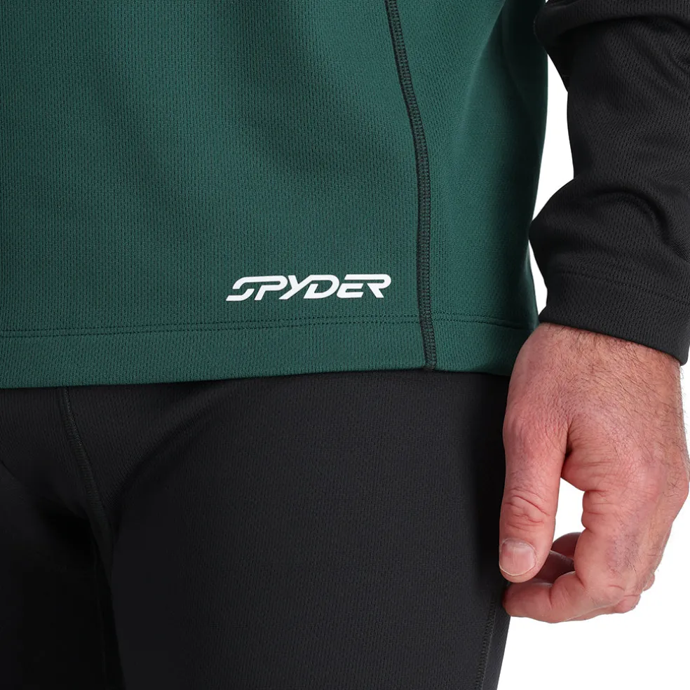 Spyder Baselayers*Mens Stretch Charger Crew - Cypress Green CYPRESSGREEN