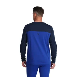 Spyder Baselayers*Mens Stretch Charger Crew - Electric Blue ELECTRICBLUE