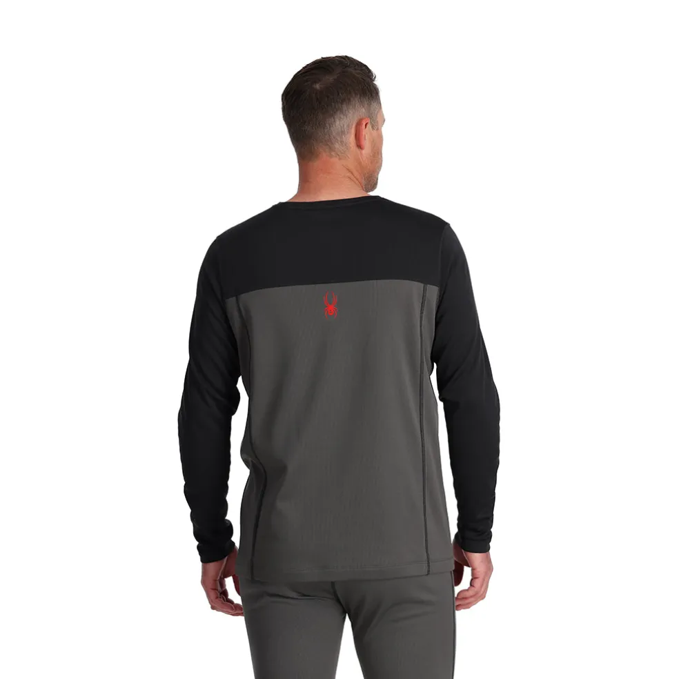 Spyder Baselayers*Mens Stretch Charger Crew - POLAR