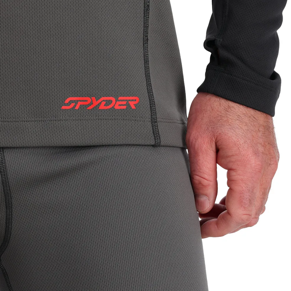 Spyder Baselayers*Mens Stretch Charger Crew - POLAR