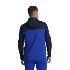 Spyder Baselayers|Freeski*Mens Stretch Charger Hoodie - Electric Blue ELECTRICBLUE