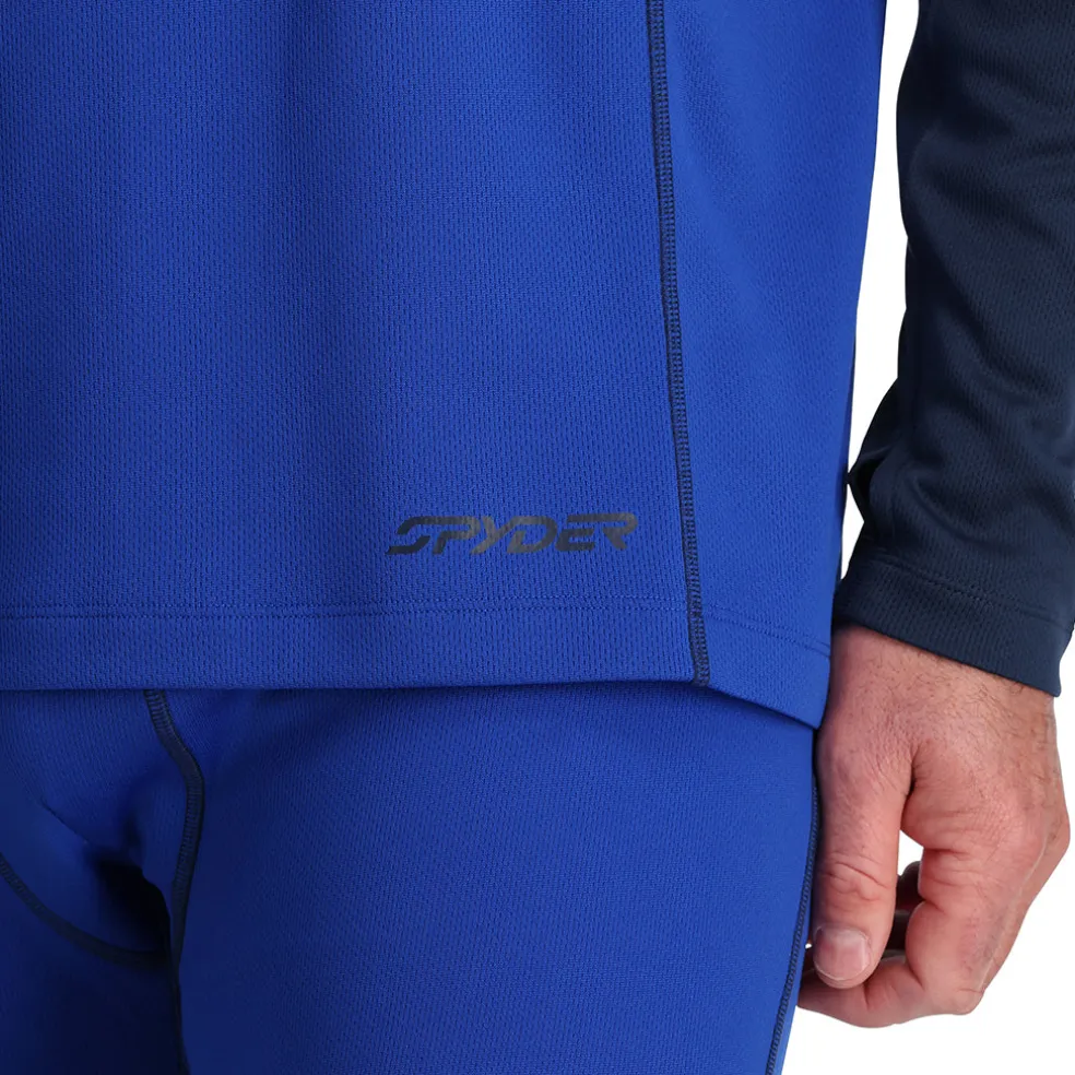 Spyder Baselayers|Freeski*Mens Stretch Charger Hoodie - Electric Blue ELECTRICBLUE