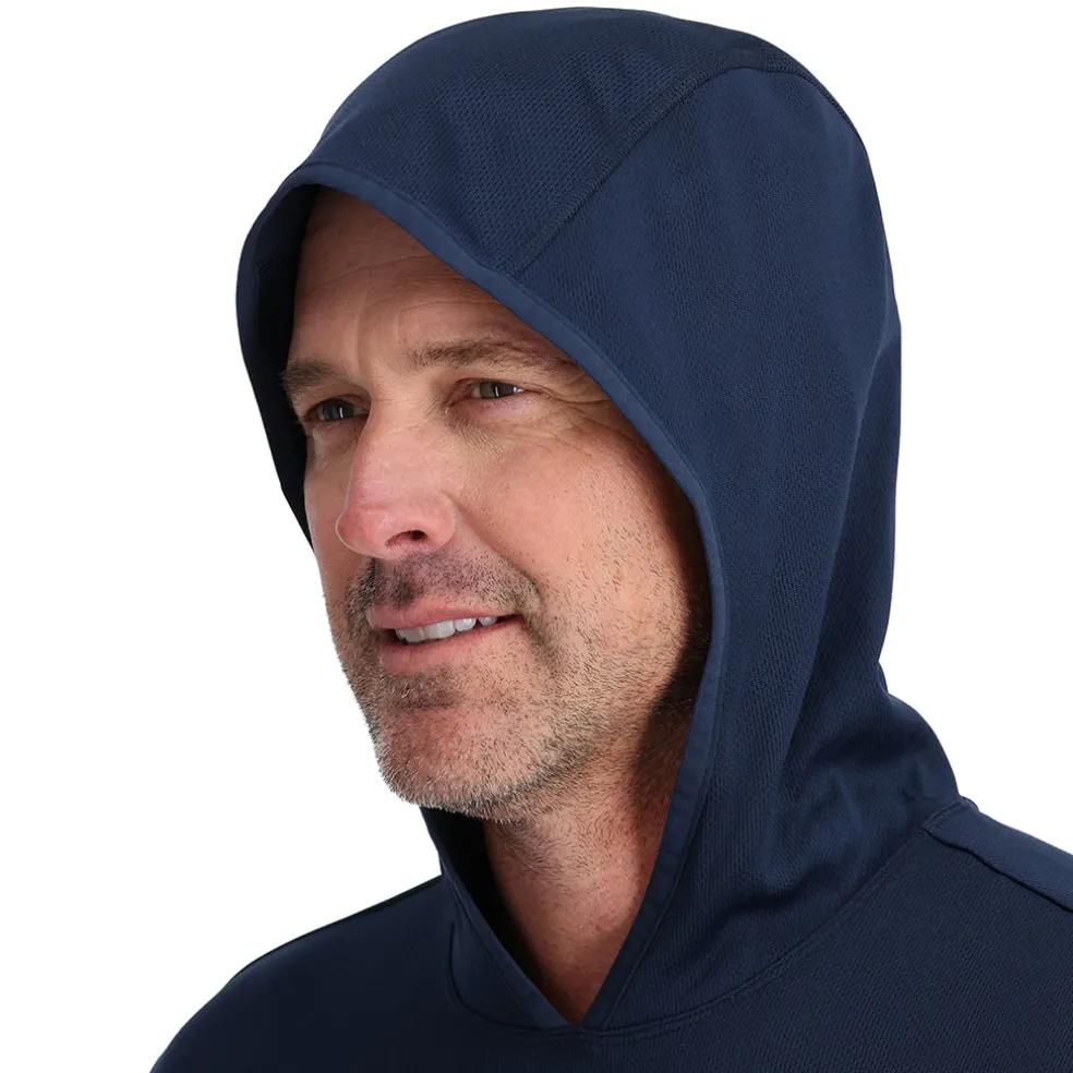Spyder Baselayers|Freeski*Mens Stretch Charger Hoodie - Electric Blue ELECTRICBLUE