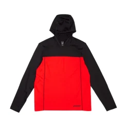 Spyder Baselayers*Mens Stretch Charger Hoodie - VOLCANO