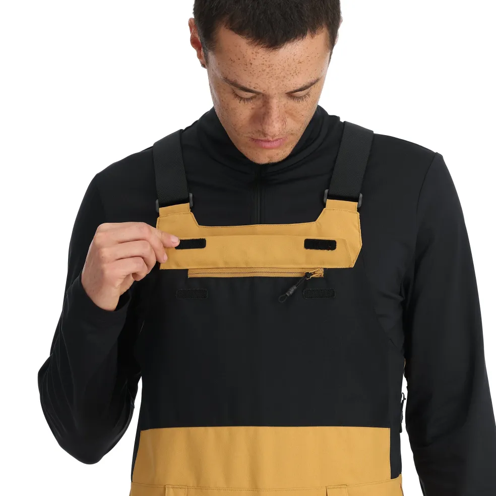 Spyder Bibs|Insulated*Mens Terrain Bib - CARAMEL