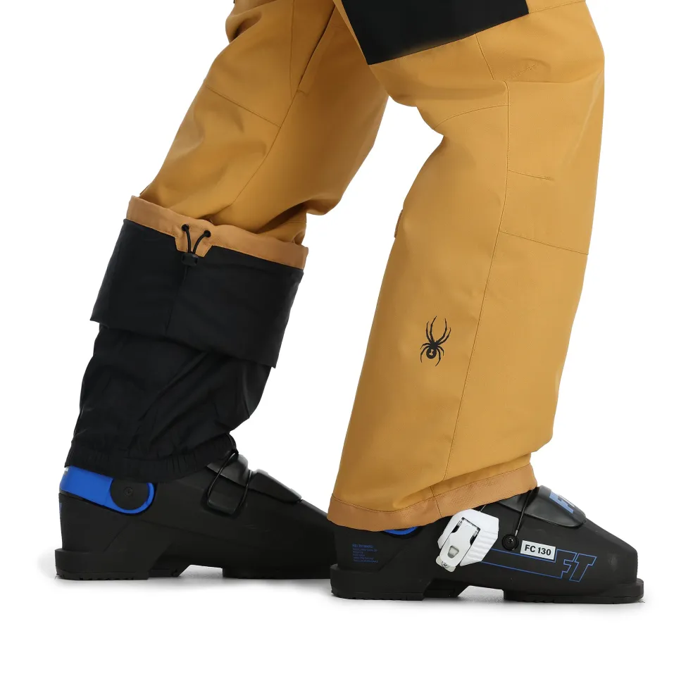 Spyder Bibs|Insulated*Mens Terrain Bib - CARAMEL