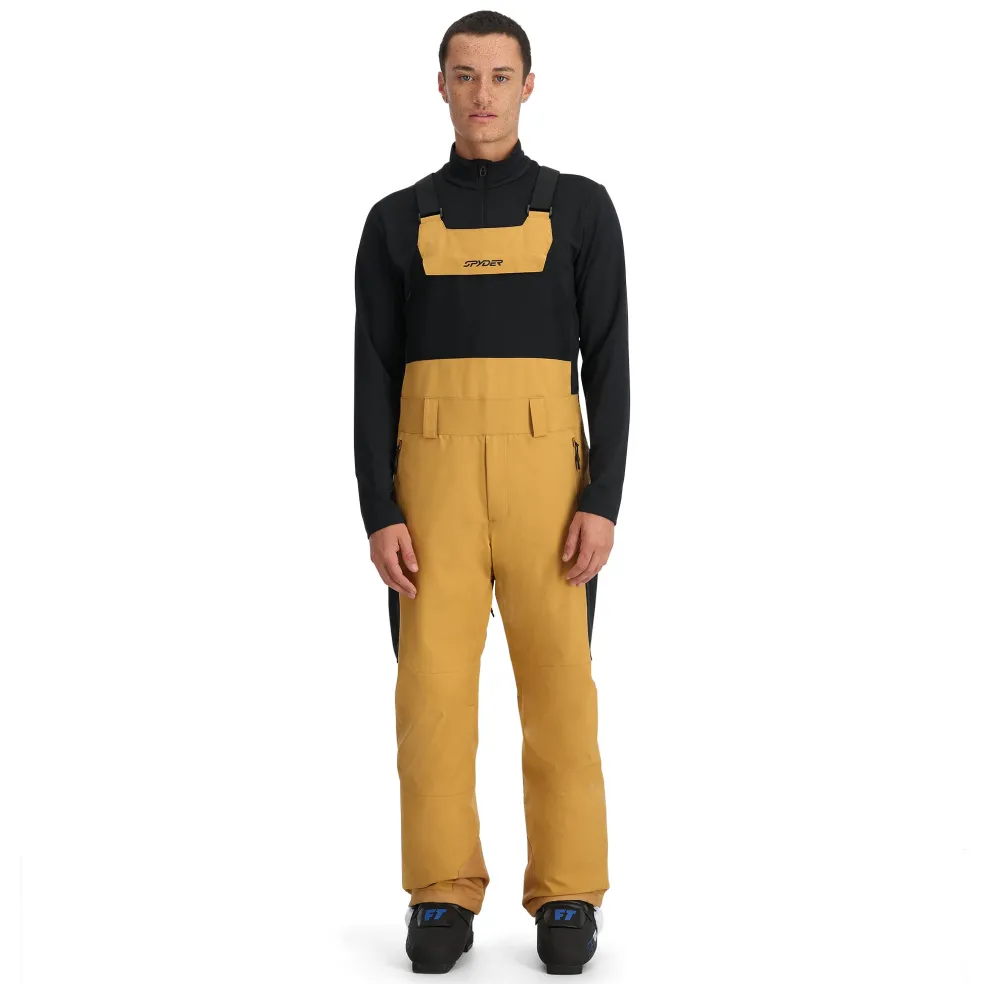 Spyder Bibs|Insulated*Mens Terrain Bib - CARAMEL