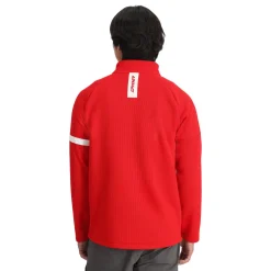 Spyder Midlayers|Fleece*Mens Wengen Bandit Full Zip - Red SPYDERRED