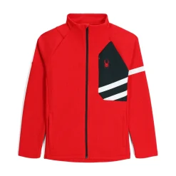 Spyder Midlayers|Fleece*Mens Wengen Bandit Full Zip - Red SPYDERRED